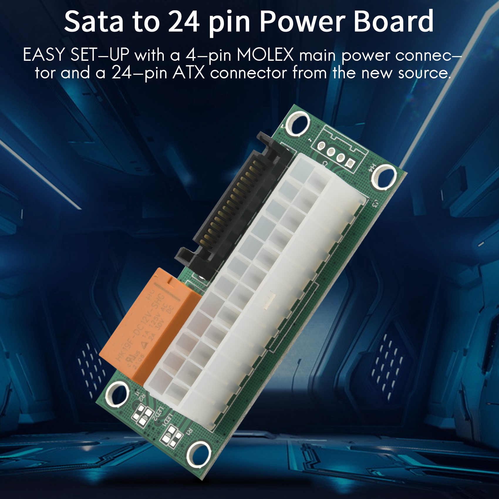 Atx Power Supply - SuperDeals carte d'alimentation double PSU adaptateur
