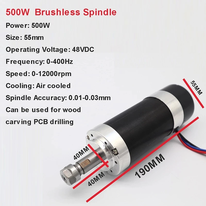 Broche CNC 500w, moteur de bro - Power Supply 500W avis et prix