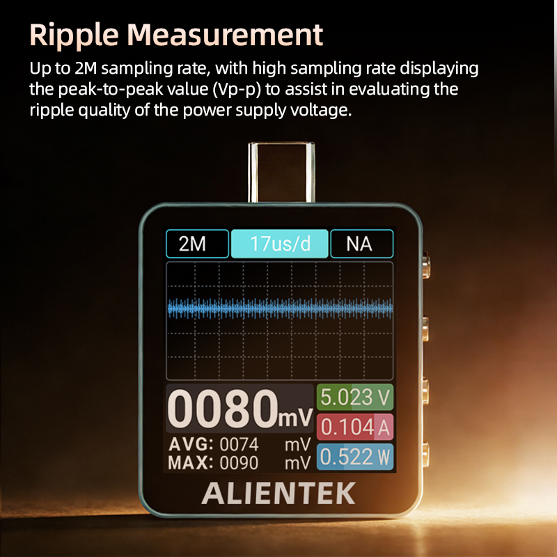 Testeur USB Type C ALIENTEK C2 - Power Supply Tester avis et prix
