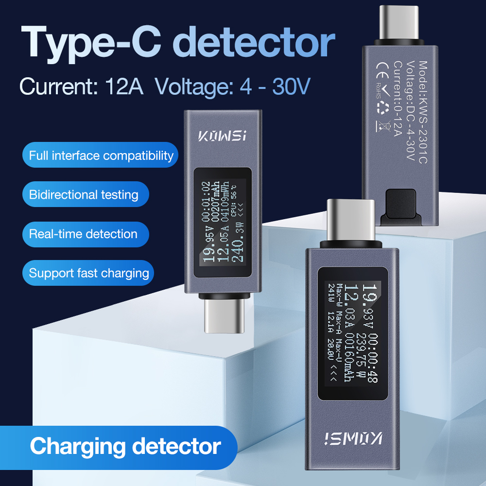 Testeur de Type C LCD voltmètr - Power Supply Tester avis et prix