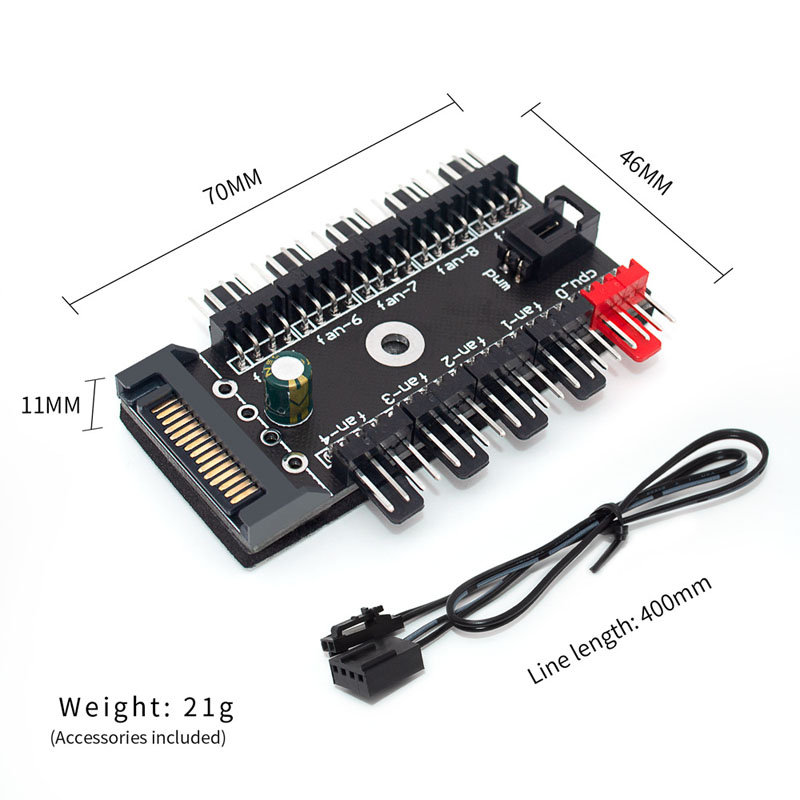 Hub de ventilateurs PWM 4 broc - Pc Power Supply avis et prix