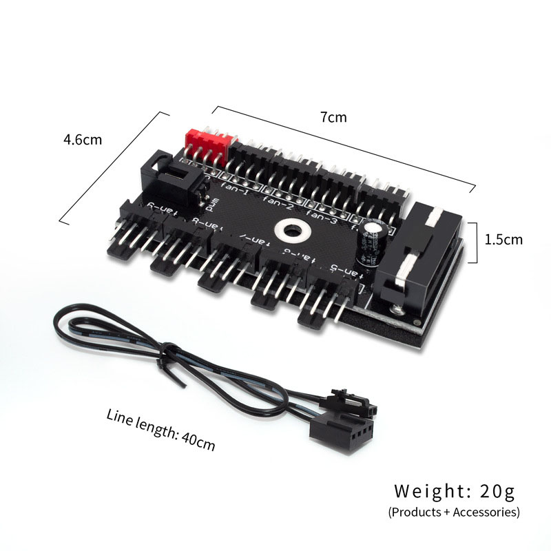Hub de ventilateurs PWM 4 broc - Pc Power Supply avis et prix